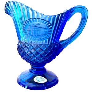 AVON Fostoria Creamer 1976 Cobalt Blue
Small Pitcher Mt. Vernon Glass